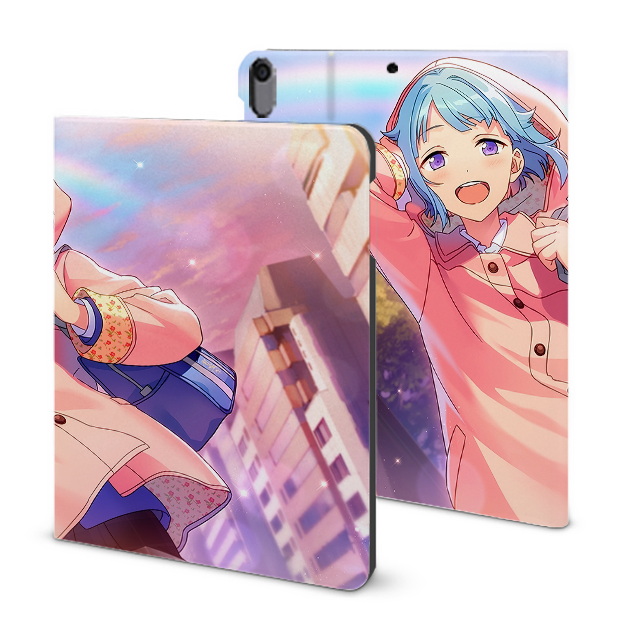 （画像用） あんさんぶるスターズ! Ensemble Stars IPad ケース ブック型 PUレザー TPU 耐衝撃 軽量 薄型 ペン収納なし 全面保護 IPad 各モデル対応